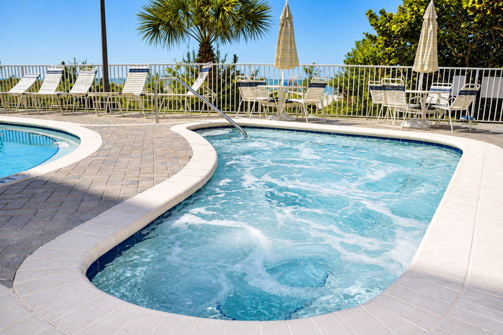 Heated swimming pool